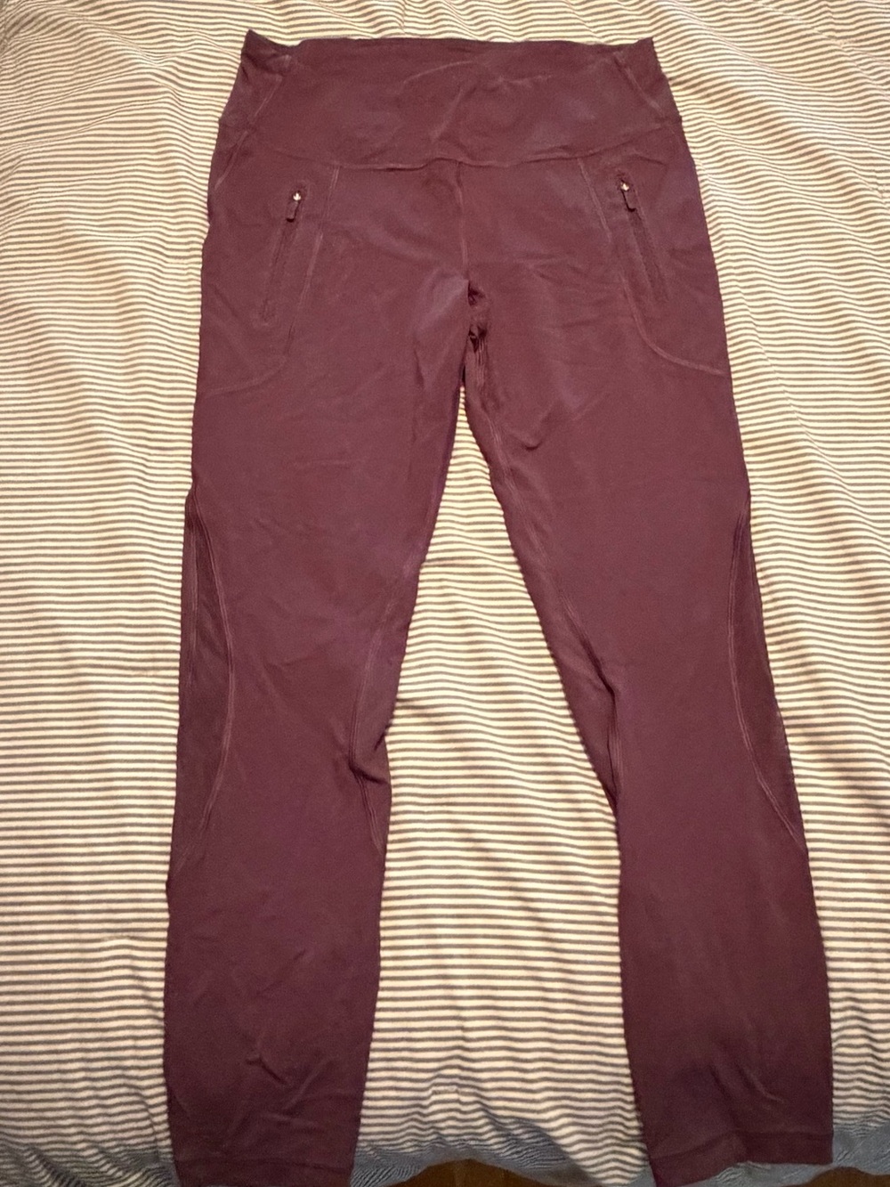 lululemon athletica Plum Leggings with Zip Pockets